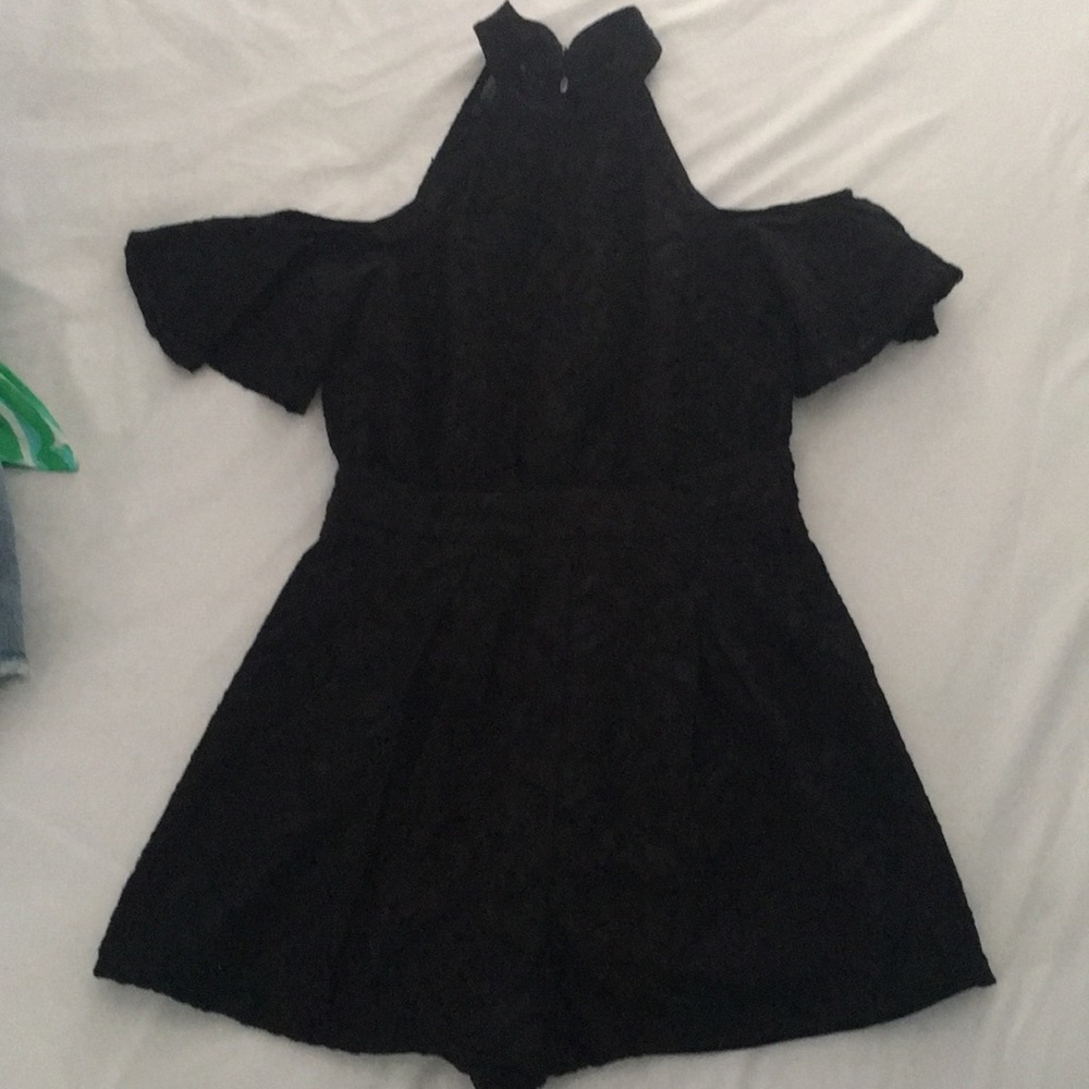 Black lace BCBG Romper